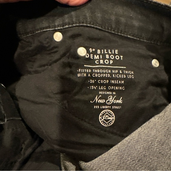 J CREW DEMIN WOMENS 9”BILLIE DEMI BOOT CROP 26 CROP INSEAM 15 1/2 LEG OPENING 31 - Picture 14 of 14